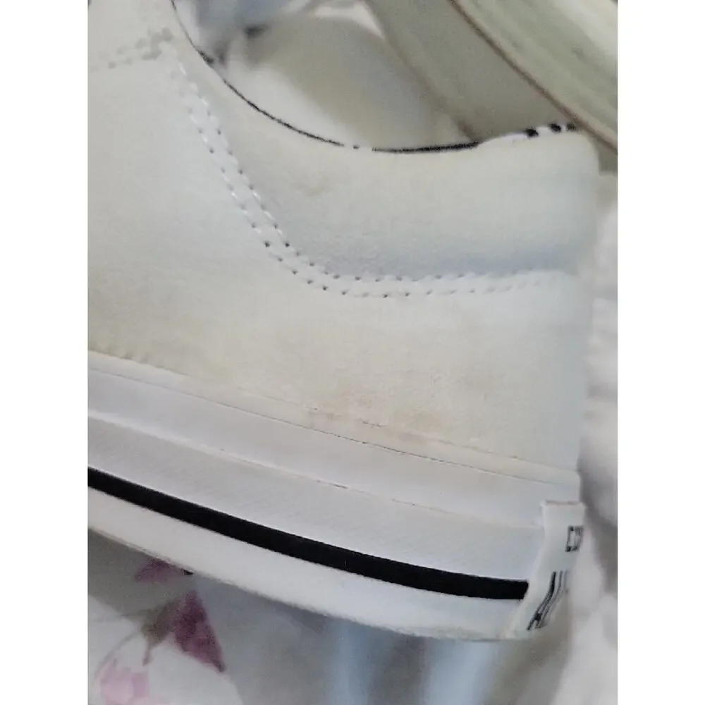 Converse All-Star Cream Canvas Sneakers, Heart Lining, Womens Sz 10, Streetwear - Picture 11 of 11